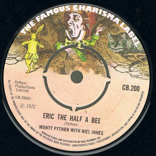 Monty Python With Neil Innes : Eric The Half A Bee (7", Single, Mono)