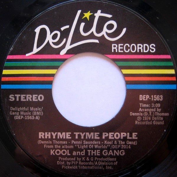 Kool & The Gang : Rhyme Tyme People (7", Single, Styrene, Mon)