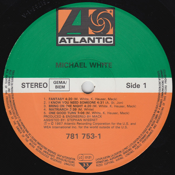 Michael White (23) : Michael White (LP, Album)