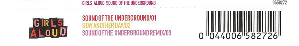 Girls Aloud : Sound Of The Underground (CD, Single)