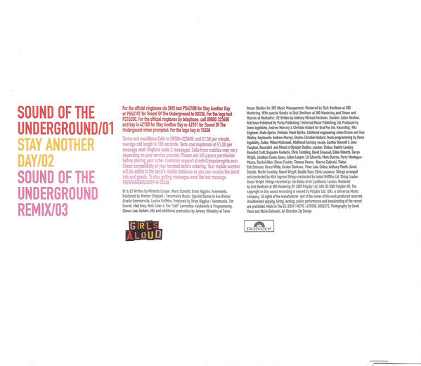 Girls Aloud : Sound Of The Underground (CD, Single)