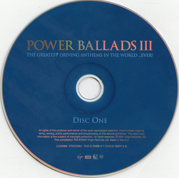 Various : (Even Bigger Even Better) Power Ballads III (2xCD, Comp)