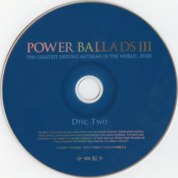 Various : (Even Bigger Even Better) Power Ballads III (2xCD, Comp)