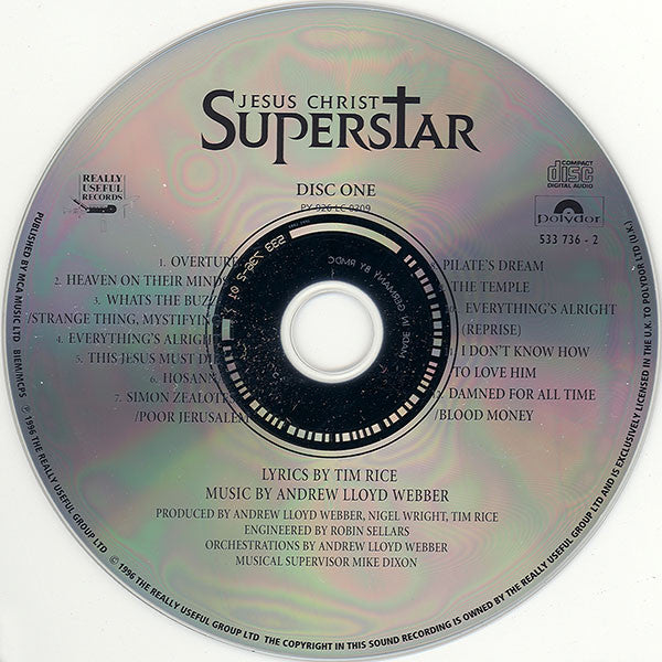 Andrew Lloyd Webber And Tim Rice : Jesus Christ Superstar (2xCD, Album)
