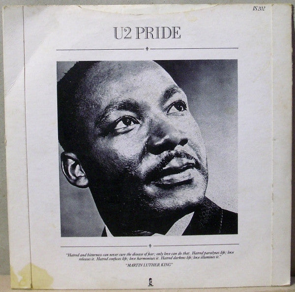 U2 : Pride (In The Name Of Love) (7", Single, Bla)