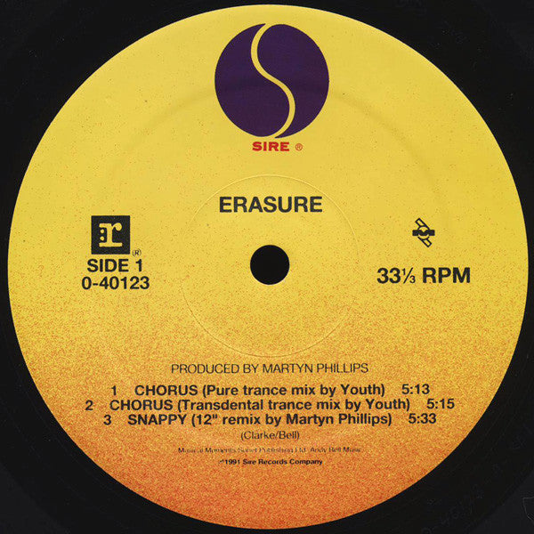 Erasure : Chorus (12", Maxi)