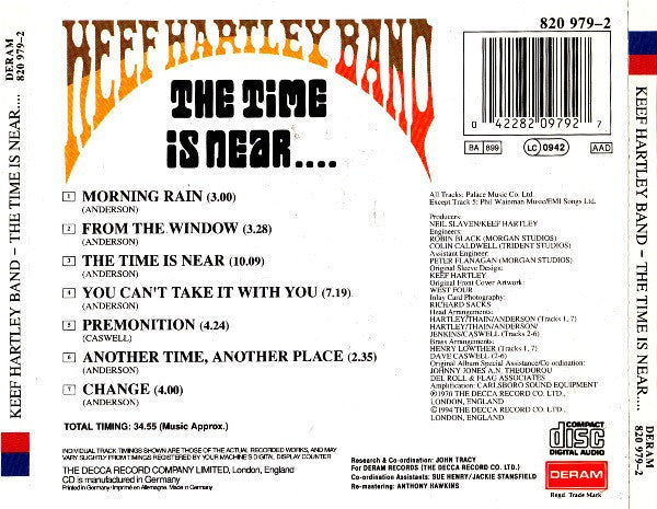 Keef Hartley Band* : The Time Is Near.... (CD, Album, RE, RM)