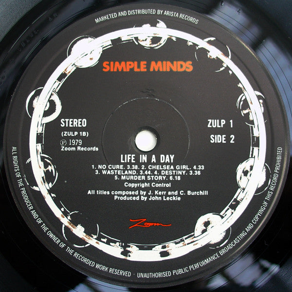 Simple Minds : Life In A Day (LP, Album)