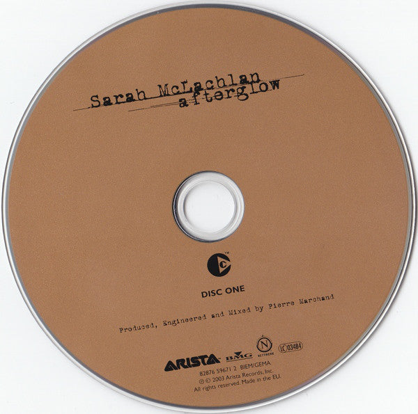 Sarah McLachlan : Afterglow (CD, Album, Copy Prot., Enh + CD, EP, Copy Prot., L)