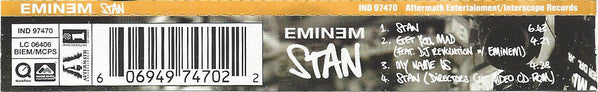 Eminem : Stan (CD, Single, Enh, PMD)