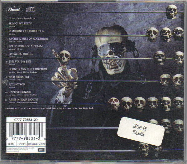 Megadeth : Countdown To Extinction (CD, Album, RP)
