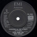 David Bowie And Mick Jagger : Dancing In The Street (7", Single, Bla)