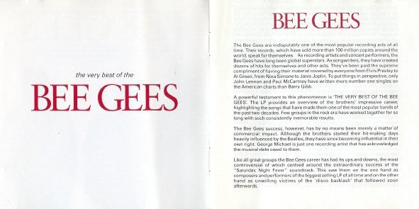 Bee Gees : The Very Best Of The Bee Gees (CD, Comp)