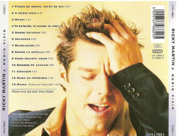 Ricky Martin : A Medio Vivir (CD, Album, RE)