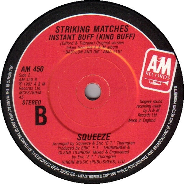 Squeeze (2) : Footprints (7")