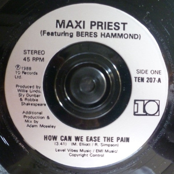 Maxi Priest Featuring Beres Hammond : How Can We Ease The Pain? (7", Single, Sil)