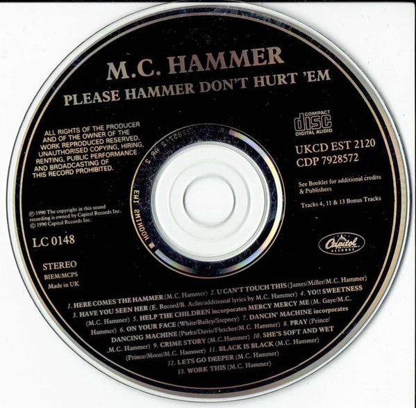 MC Hammer : Please Hammer Don't Hurt 'Em  (CD, Album)