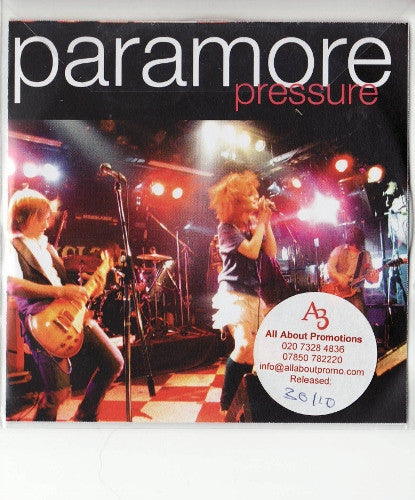 Paramore : Pressure (CDr, Single, Promo)
