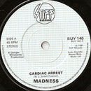 Madness : Cardiac Arrest (7", Single, Whi)