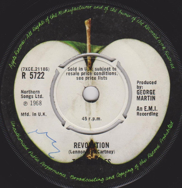 The Beatles : Hey Jude / Revolution (7", Single, 4-P)