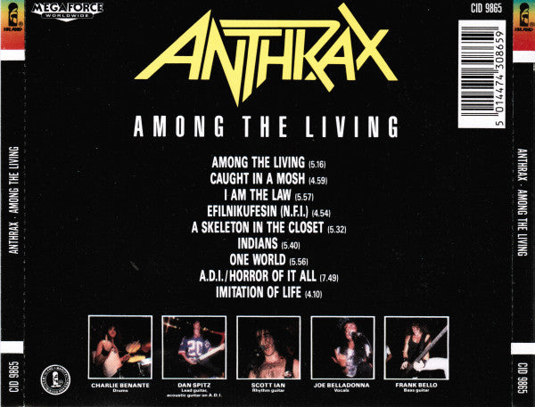 Anthrax : Among The Living (CD, Album)