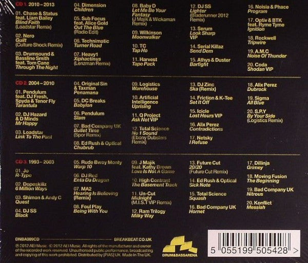 Various : Drum & Bass Arena: Anthology 2 (3xCD, Comp, Mixed)