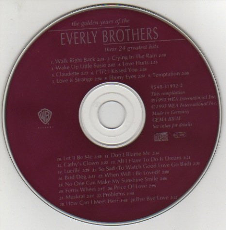 Everly Brothers : The Golden Years Of The Everly Brothers (CD, Comp)