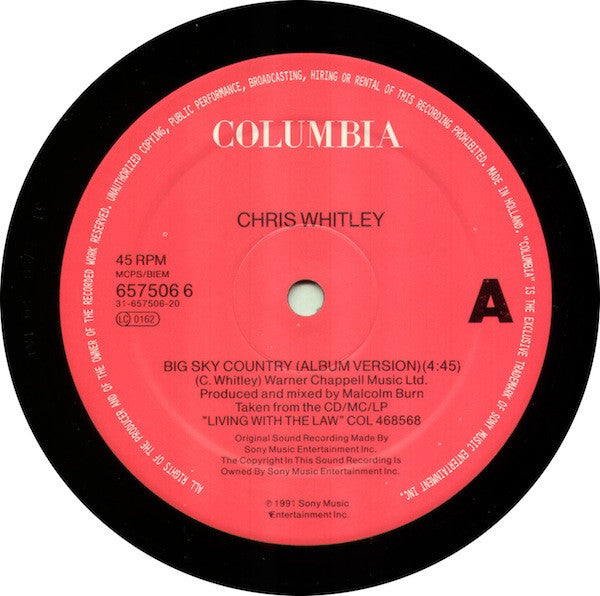 Chris Whitley : Big Sky Country (12", Single)