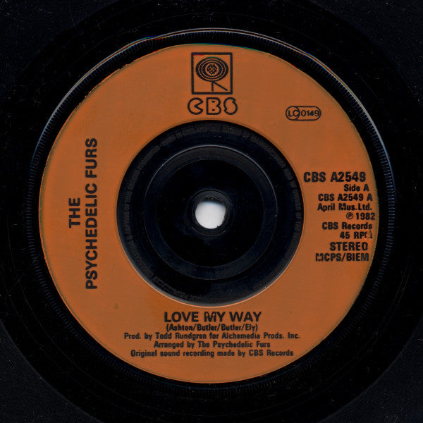 The Psychedelic Furs : Love My Way (7", Inj)