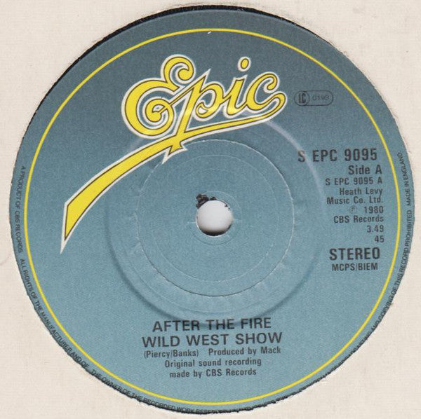 After The Fire : Wild West Show (7", Single)