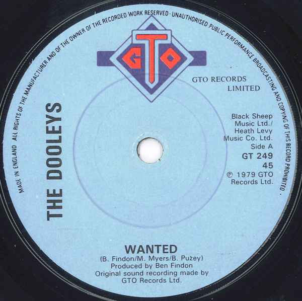 The Dooleys : Wanted (7")