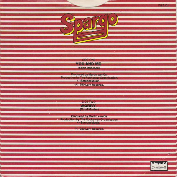 Spargo : You And Me / Worry (7", Single, Bei)