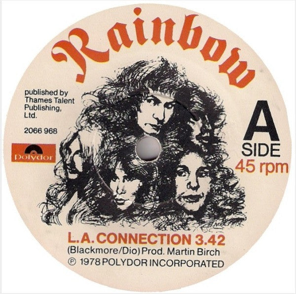 Rainbow : L.A. Connection (7", Single, RE, Red)