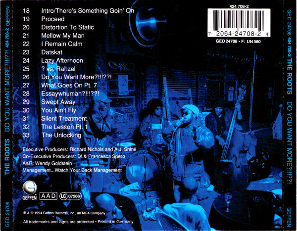 The Roots : Do You Want More?!!!??! (CD, Album, RP)