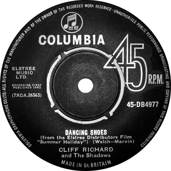 Cliff Richard & The Shadows : Summer Holiday (7", Single)