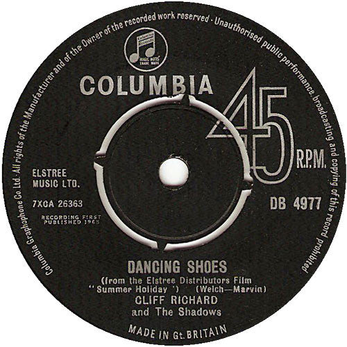 Cliff Richard & The Shadows : Summer Holiday (7", Single)