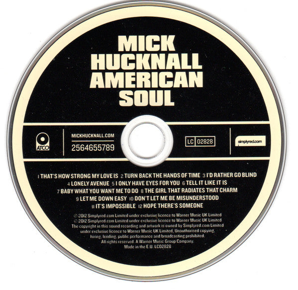 Mick Hucknall : American Soul (CD, Album)