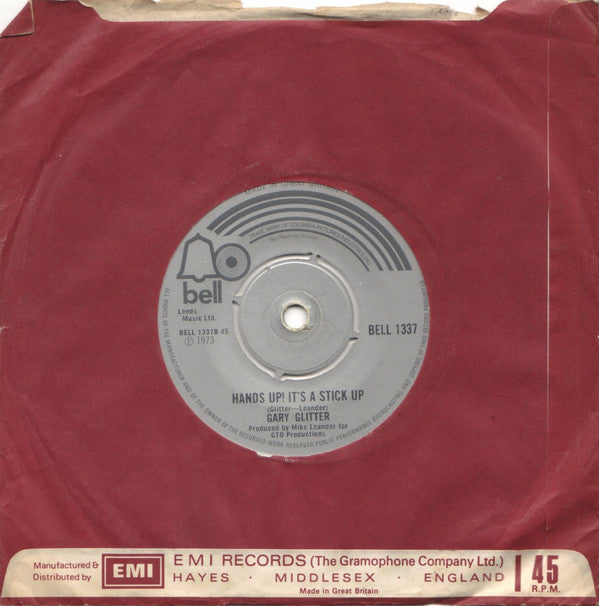 Gary Glitter : I Love You Love Me Love (7", Single, Kno)