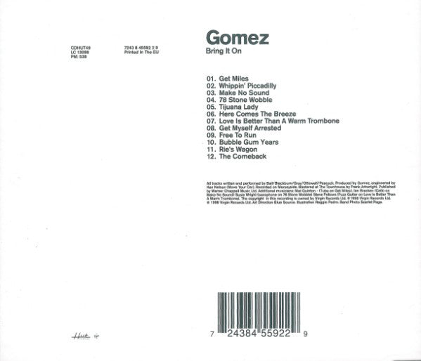 Gomez : Bring It On (CD, Album)