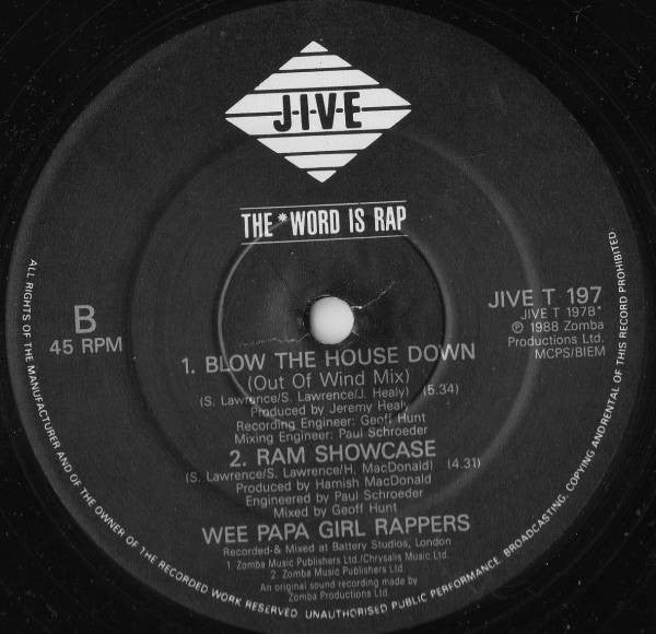 The Wee Papa Girl Rappers* : Blow The House Down (12", Single)