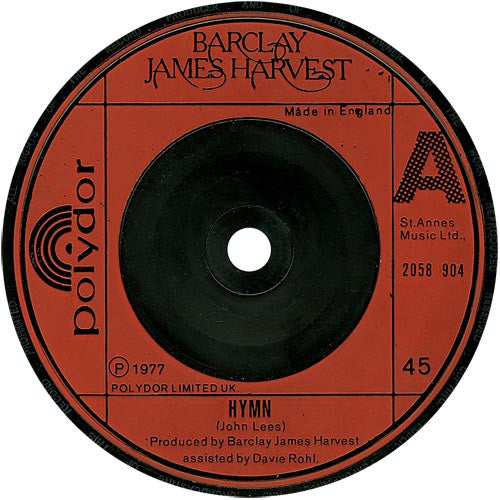 Barclay James Harvest : Hymn  (7", Single)
