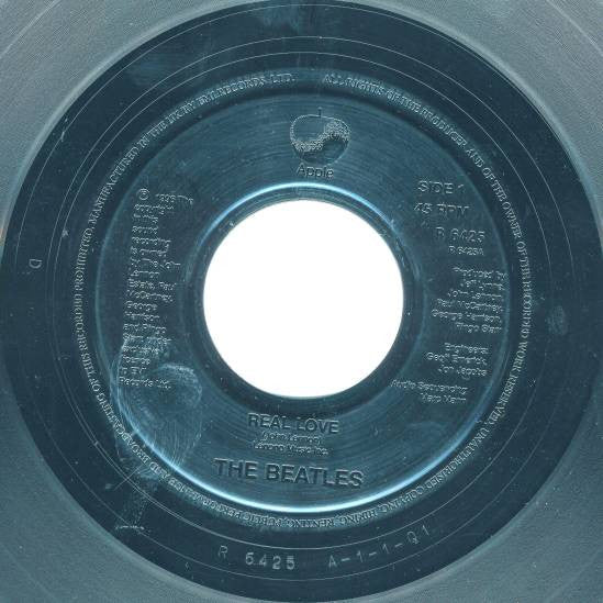 The Beatles : Real Love (7", Single, Jukebox)