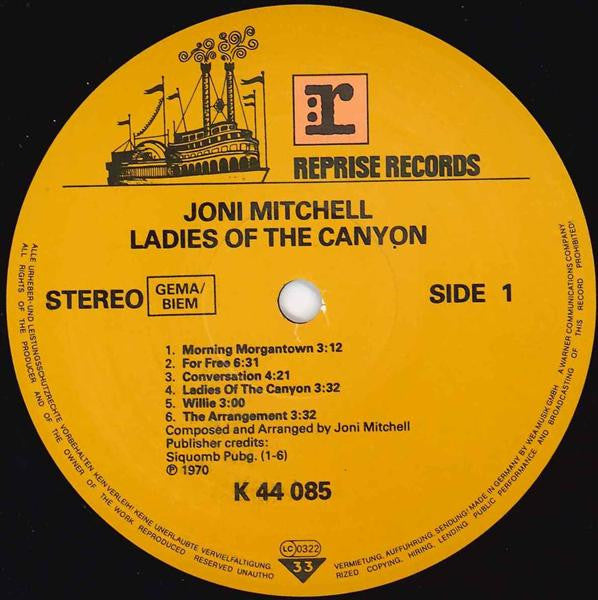 Joni Mitchell : Ladies Of The Canyon (LP, Album, RE)