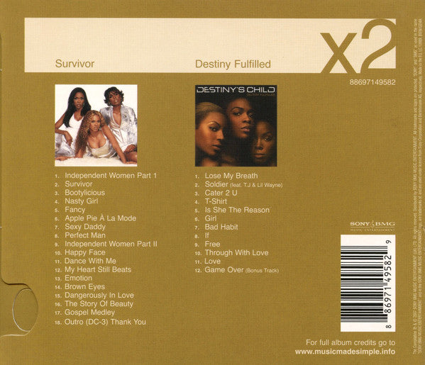 Destiny's Child : Survivor / Destiny Fulfilled (CD, Album, RE + CD, Album, RE + Box, Comp)