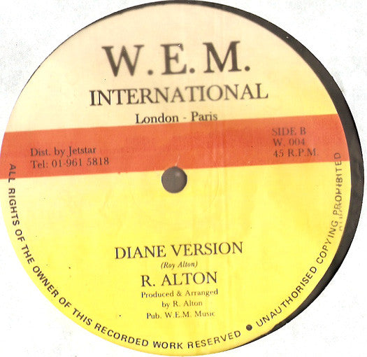 Roy Alton : Diane (12", Single)