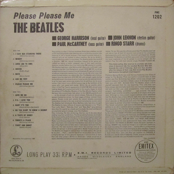 The Beatles : Please Please Me (LP, Album, Mono, 3rd)