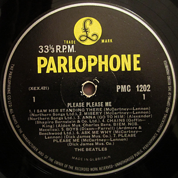 The Beatles : Please Please Me (LP, Album, Mono, 4th)