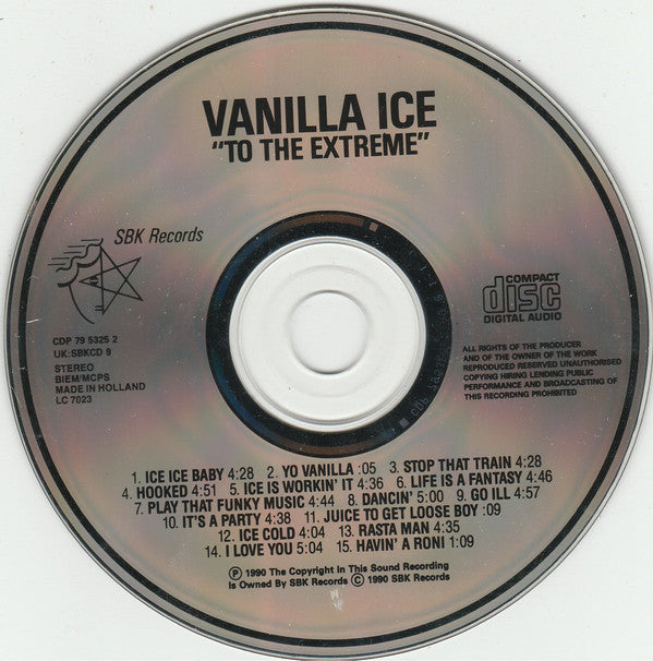 Vanilla Ice : To The Extreme (CD, Album)