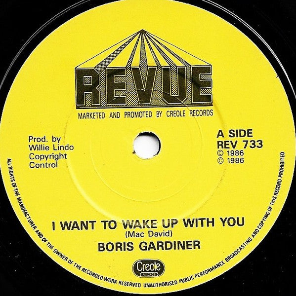 Boris Gardiner : I Want To Wake Up With You (7", Single, M/Print)