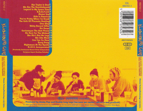 Bloodhound Gang : Use Your Fingers (CD, Album, RP)